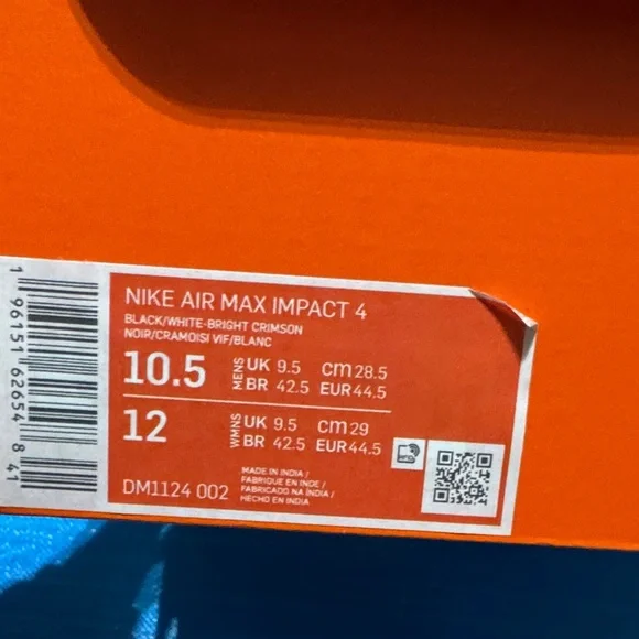 Nike air max impact Black and Red Training Sneakers - Picture 9 of 9